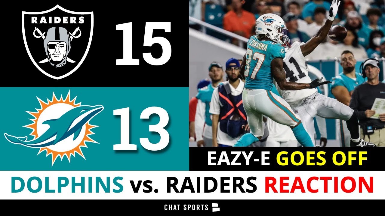 Dolphins Vs. Raiders Post Game Reaction: Dolphins News, Highlights, Box Score | Nfl Preseason Week 2