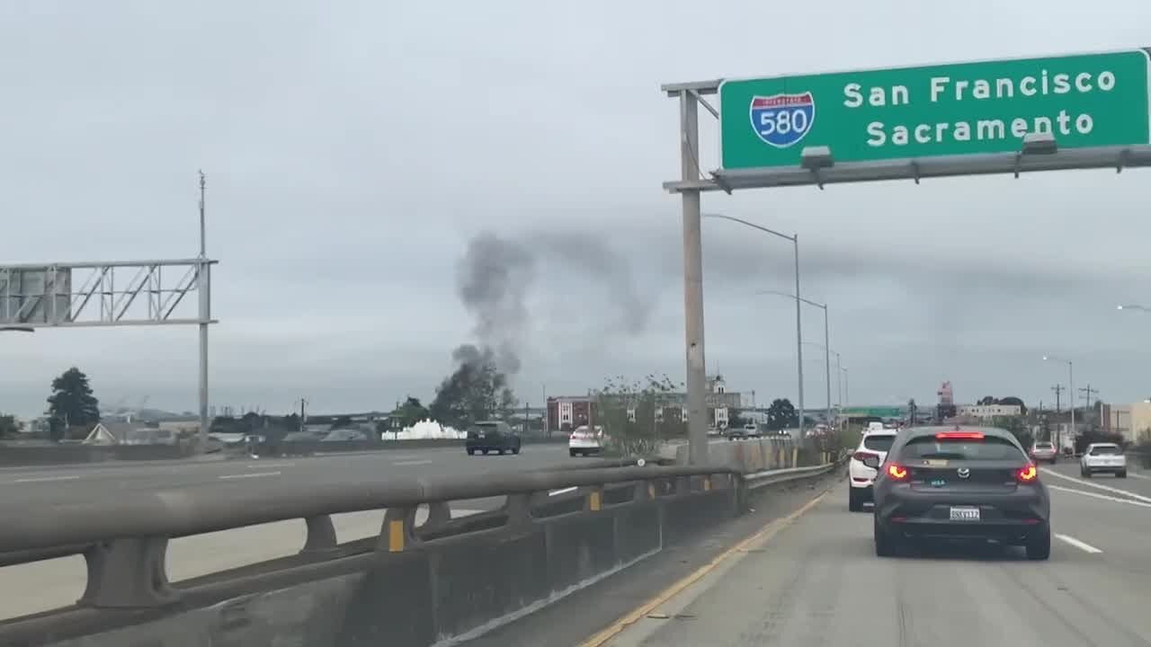 Fire At Oakland Encampment Near The Maze