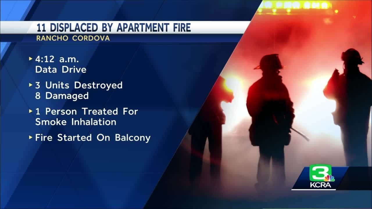 Fire Displaces 11 People, Destroys 3 Apartment Units In Rancho Cordova, Fire Officials Say