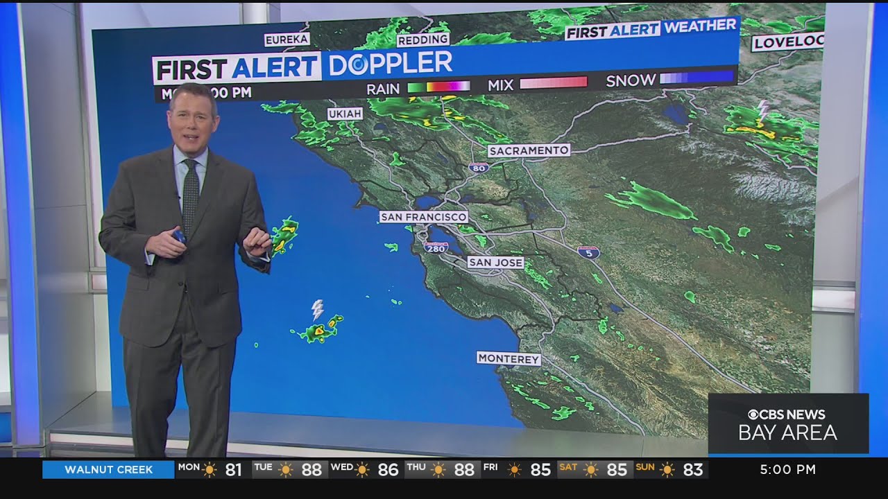 First Alert Weather: Light Showers Fall Across The Bay Area, But No Reports Of Lightning