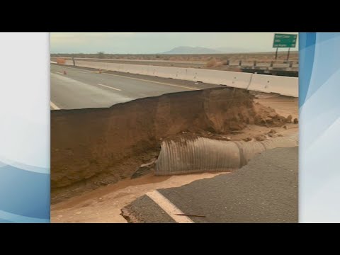 Flash Flood Washes Out 10 Freeway Near Ca Az Border