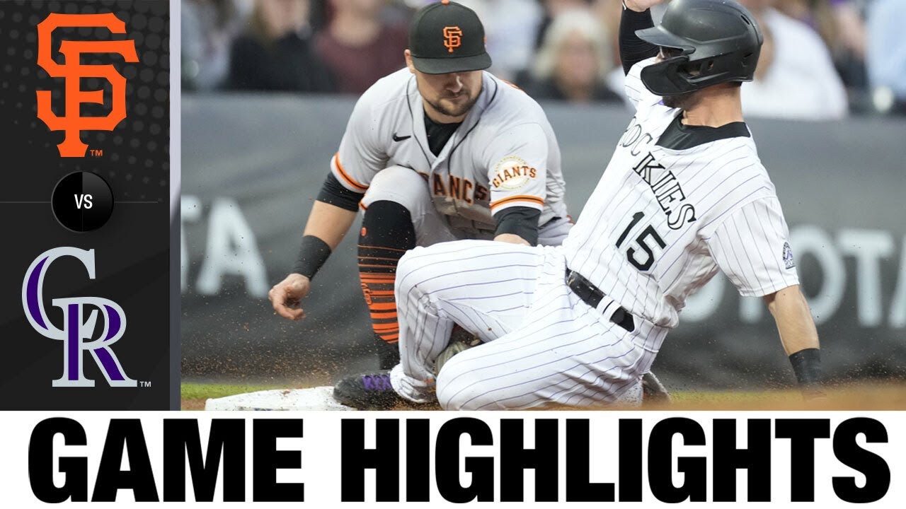 Giants Vs. Rockies Game Highlights (8/20/22) | Mlb Highlights