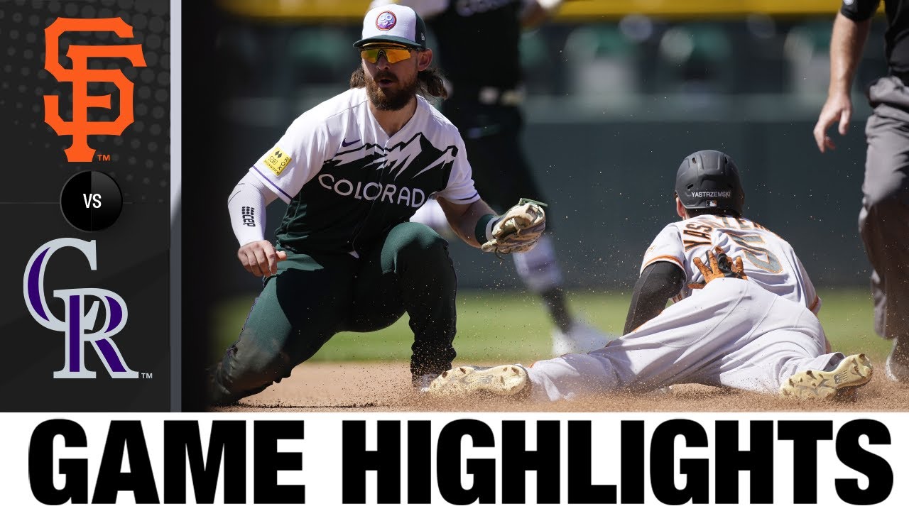 Giants Vs. Rockies Highlights (8/21/22) | Mlb Highlights