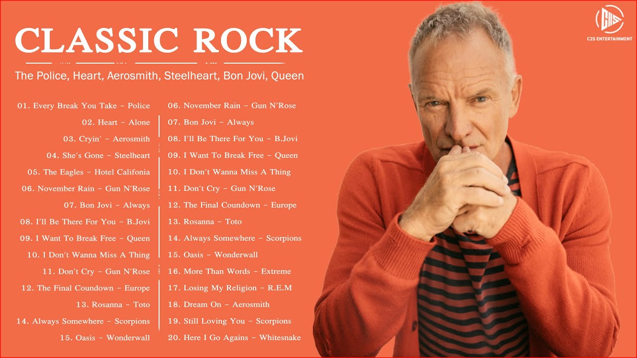 Greatest Hits Classic Rock Songs Of 80s And 90s – The Police, Ccr, Queen, U2, Aerosmith, Gn’r