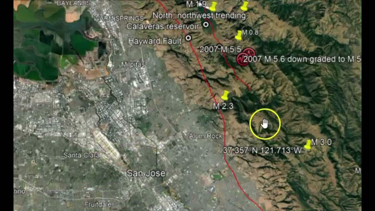 Hayward Fault, San Francisco Bay Area, Earthquake M3.0