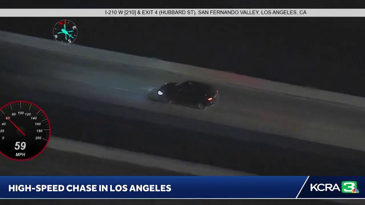 High Speed Chase | Law Enforcement Officials Chase Driver In Los Angeles Area.