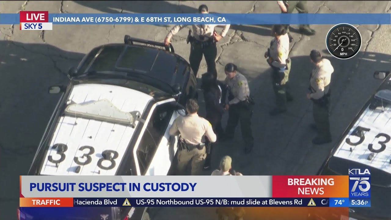 High Speed Pursuit Across L.a. Ends With Arrests In Bellflower