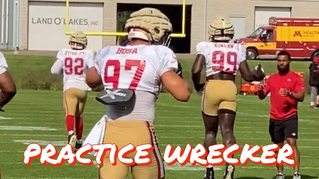 How 49ers De Nick Bosa Wrecks Practices