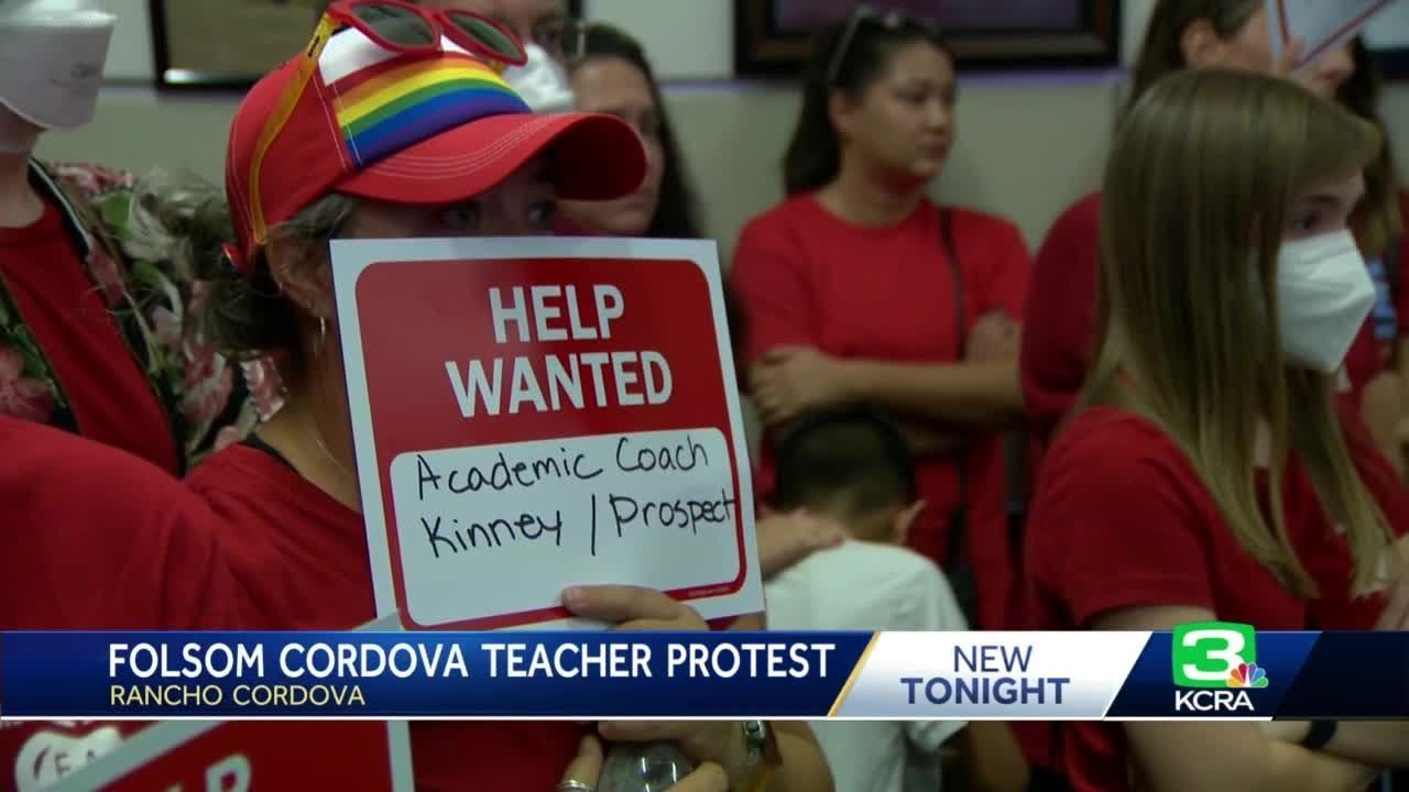 ‘it’s Hard To Teach’: Hundreds Of Folsom Cordova Educators Demand Better Pay Amid Teacher Shortage