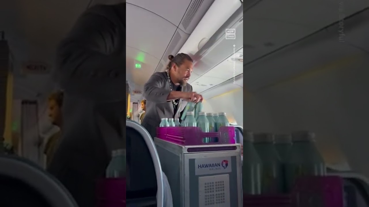 Jason Momoa Poses As Flight Attendant & Surprises Passengers ✈️