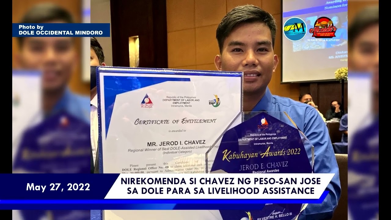 Jerod Chavez From San Jose, Awardee Ng Dole