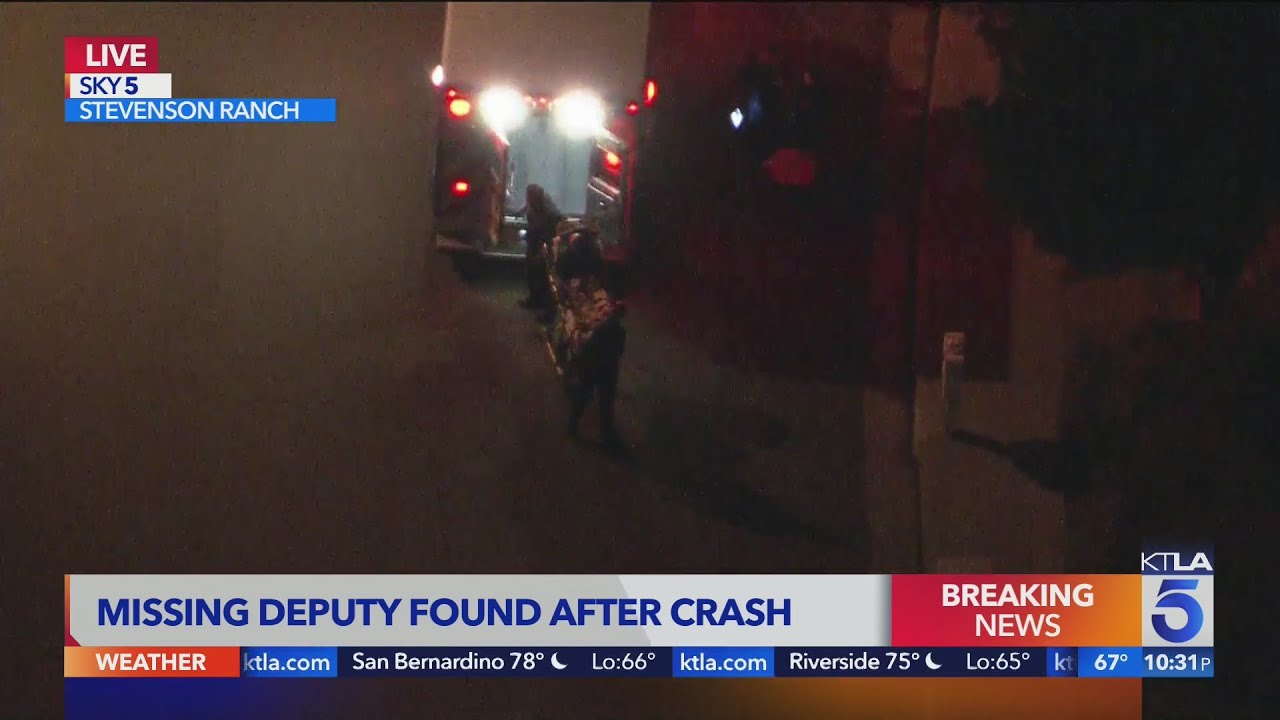 L.a. County Deputy Briefly Missing After Crash In Stevenson Ranch