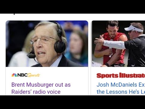 Las Vegas Raiders Fire Radio Host Brent Musburger Should Bring Back Greg Papa By Eric Pangilinan