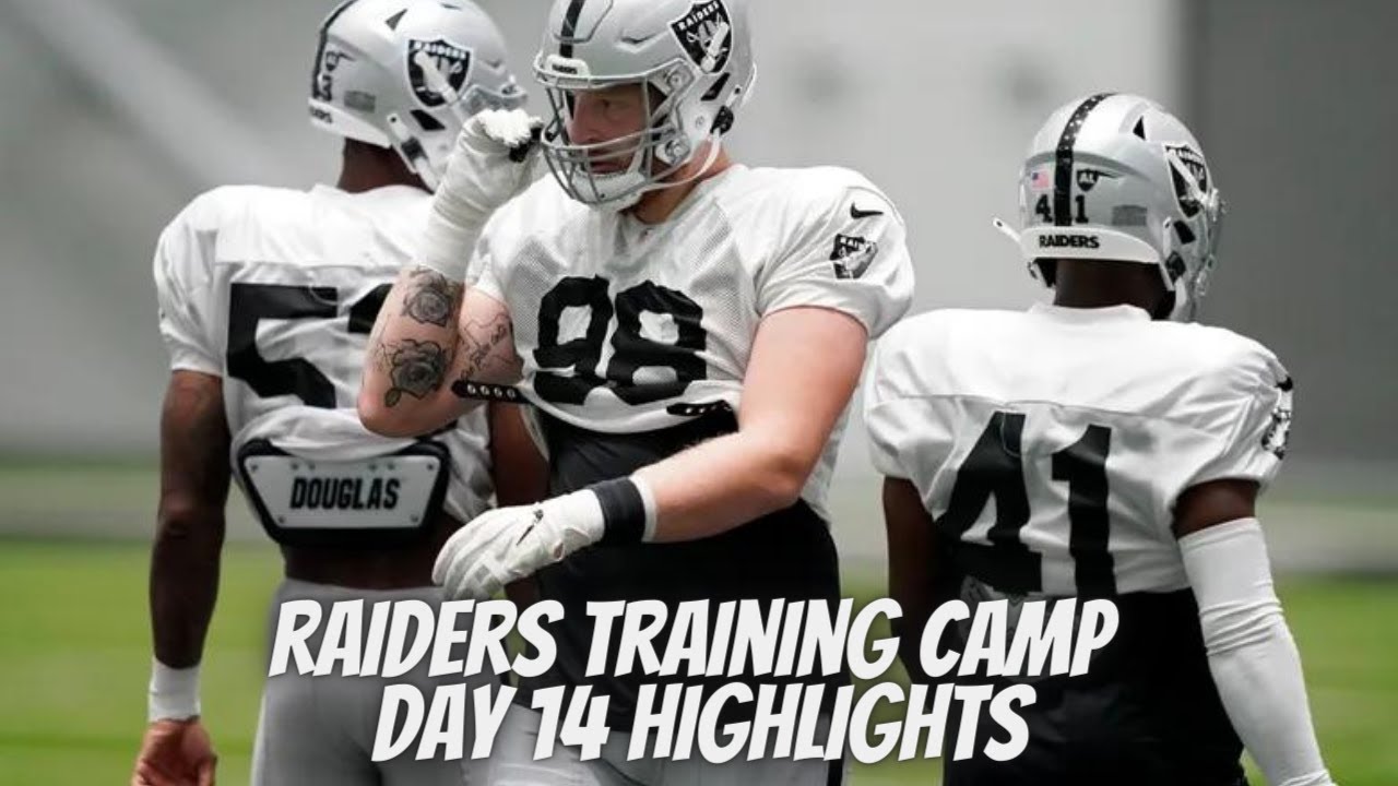 Las Vegas Raiders Training Camp Day 14 Highlights! Defense Working Hard!