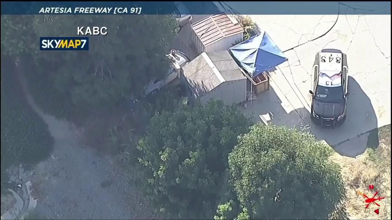 Live: Robbery Suspect Police Chase Los Angeles, Ca