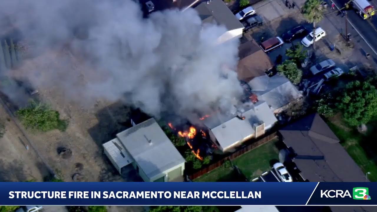 Livecopter 3 Spotted A Structure Fire In Sacramento Along Bell Avenue Near Mcclellan.