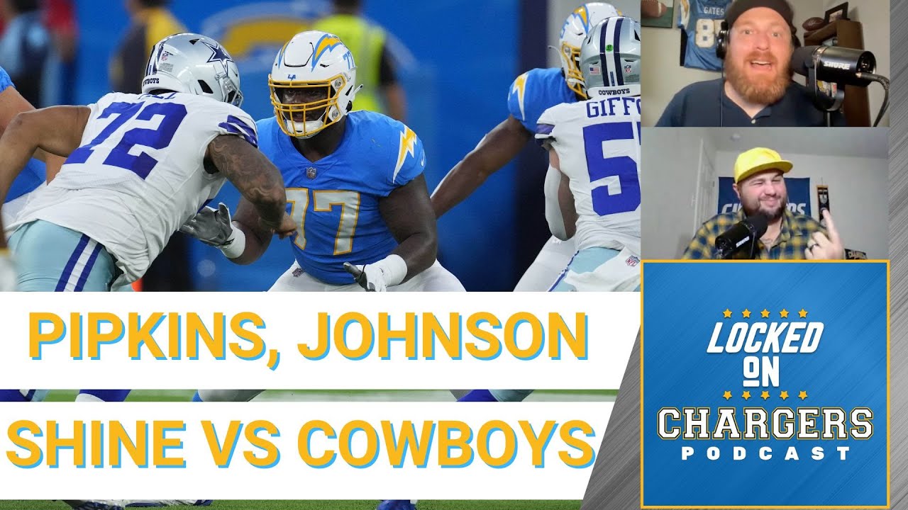Los Angeles Chargers Trey Pipkins and Zion Johnson Winners Against Cowboys 1 Los Angeles Chargers Trey Pipkins And Zion Johnson Winners Against Cowboys