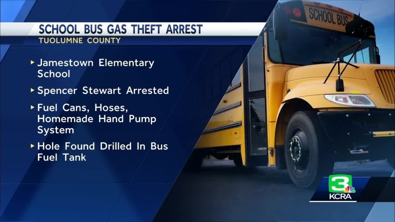 Man Accused Of Stealing Fuel From Tuolumne County School Bus