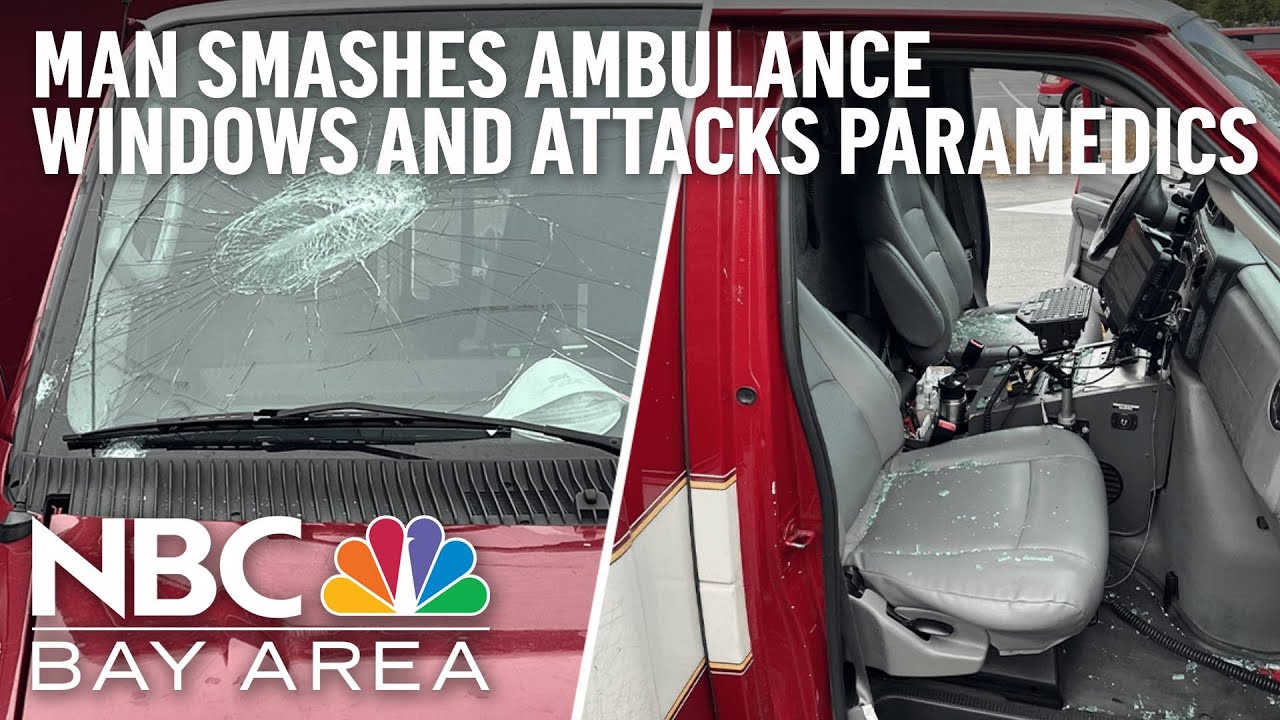 Man Smashes Ambulance Windows And Attacks Paramedics