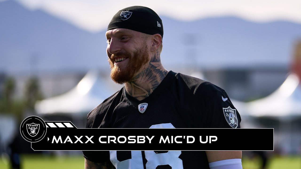 Maxx Crosby Mic’d Up At Training Camp: ‘i’m Emptying The Tank Today!’ | Raiders | Nfl