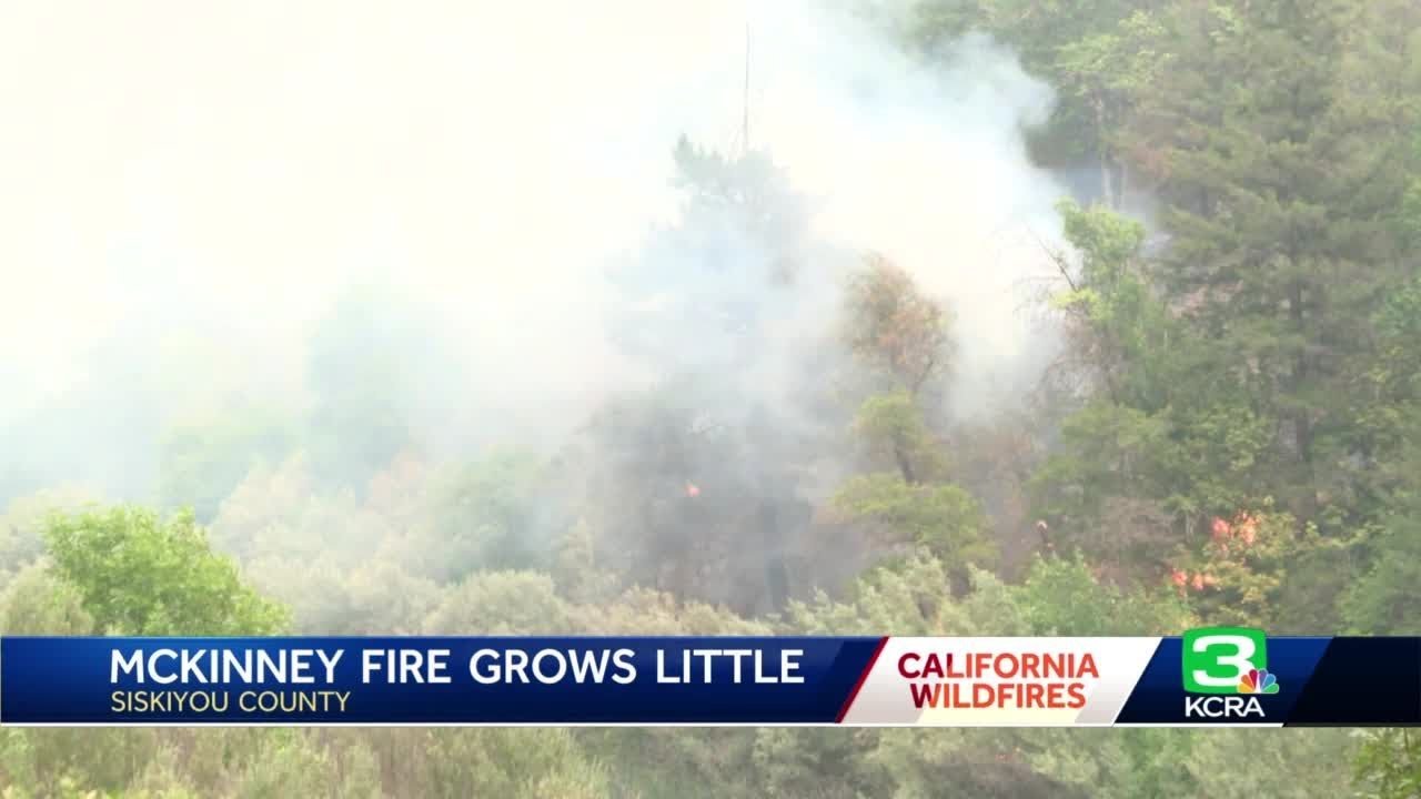 Mckinney Fire Grows Little In Siskiyou County