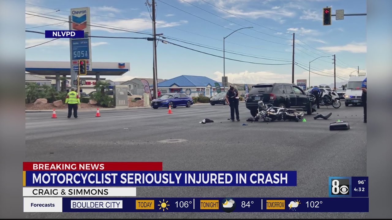 Motorcycle And Suv Collide In North Las Vegas