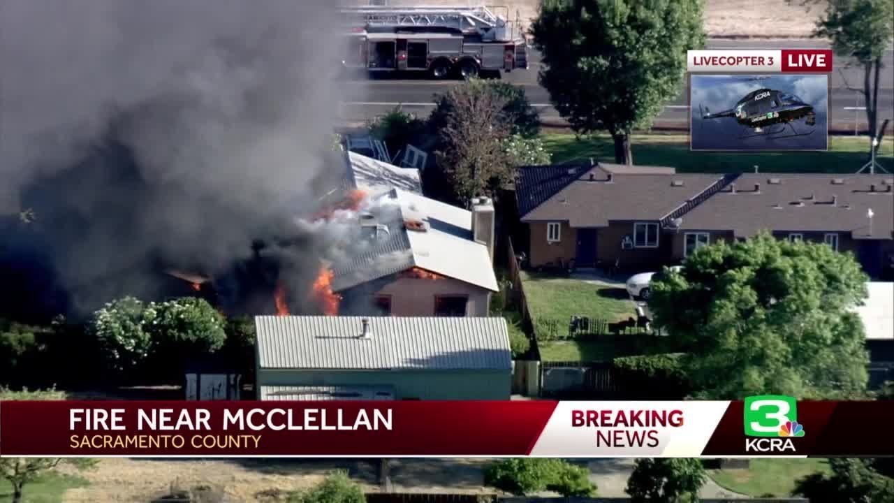 Multiple Homes Catch Fire In Sacramento Near Mcclellan Park