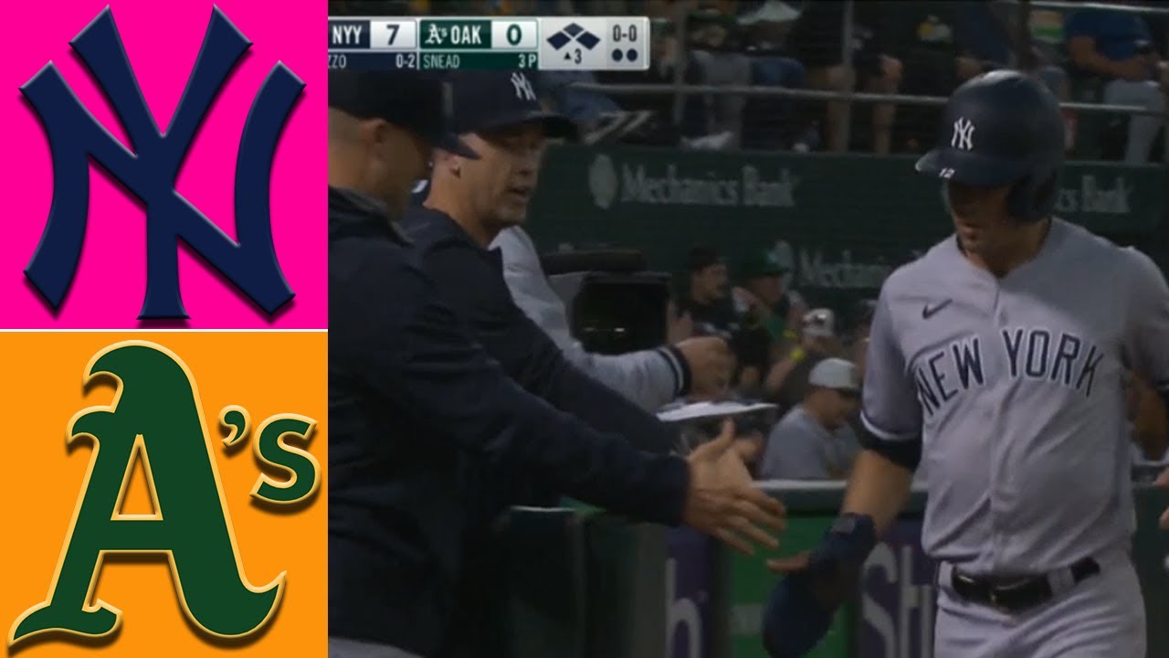 New York Yankees Vs Oakland Athletics 8/25/22 Game 2&3 Mlb Highlights | Mlb Highlights August 25