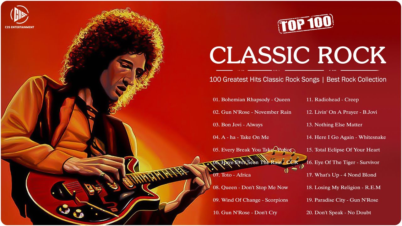 Now 100 Classic Rock Hits | Best Rock Collection | Queen, Gn’r, Bon Jovi, The Police, Bon Jovi