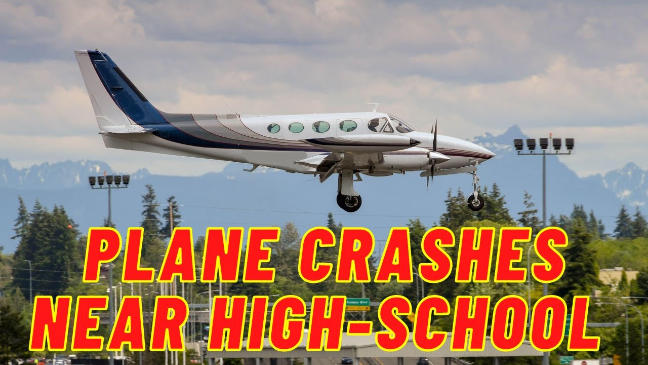 Plane Crash Near A Highschool In San Diego After Pilot Loses Control Of Airplane In Bad Weather