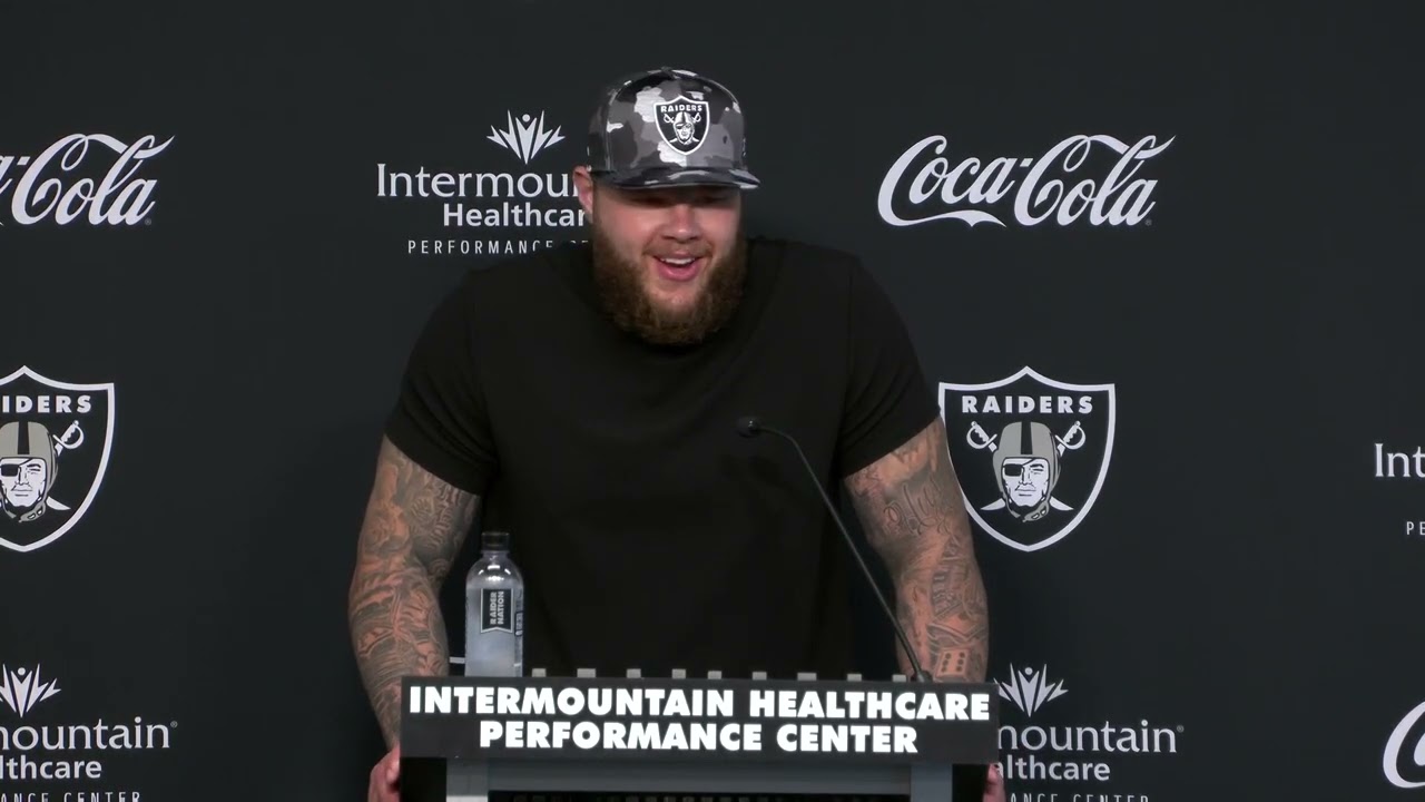 Raiders Center Andre James Talks To Media, Training Camp 2022 – Aug 12, 2022