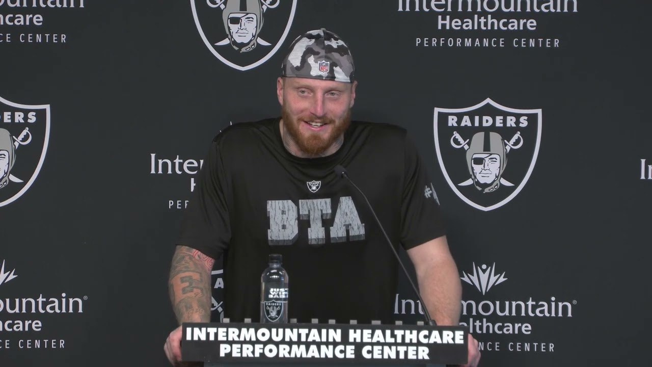 Raiders Dl Maxx Crosby Talks To Media After Patriots Practice. Training Camp 2022 – Aug 23, 2022