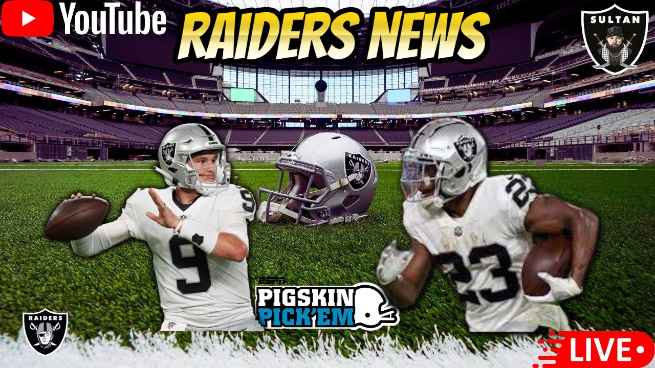 Raiders News : Kenyan Drake, Nick Mullens, & Pigskin Pickem League News