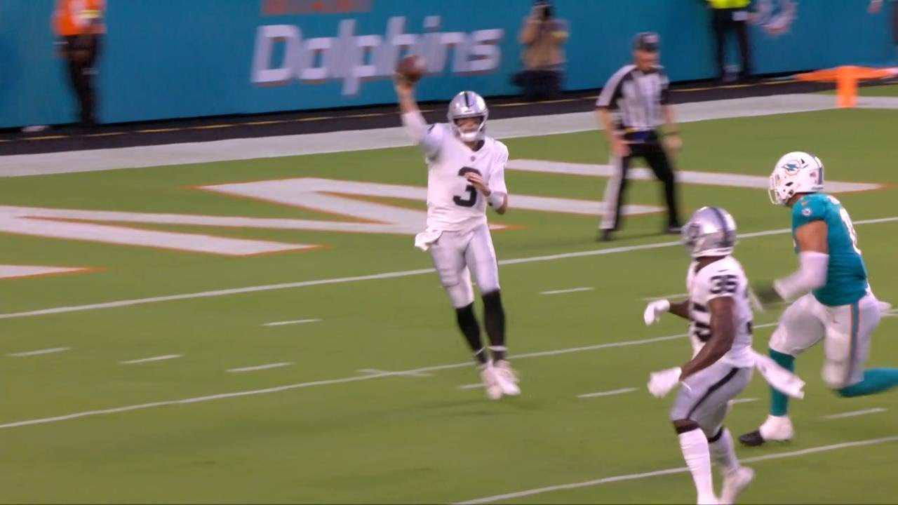 Raiders Vs Dolphins 8/20/2022 Preseason Week 2 Game Full Highlights | Nfl August 20, 2022 Hd