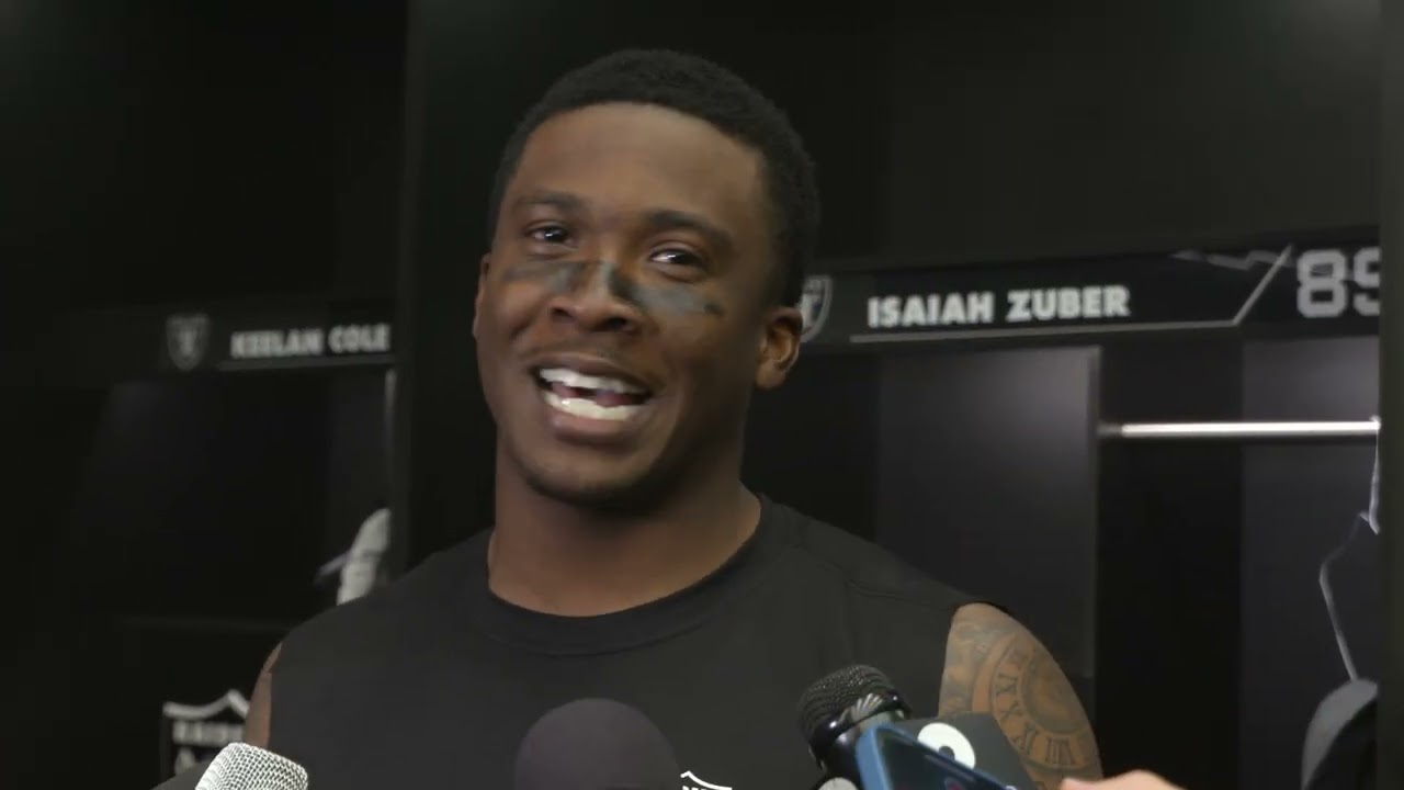 Raiders Wr Isaiah Zuber Talks To Media After Patriots Pre Season Win – Aug 26, 2022