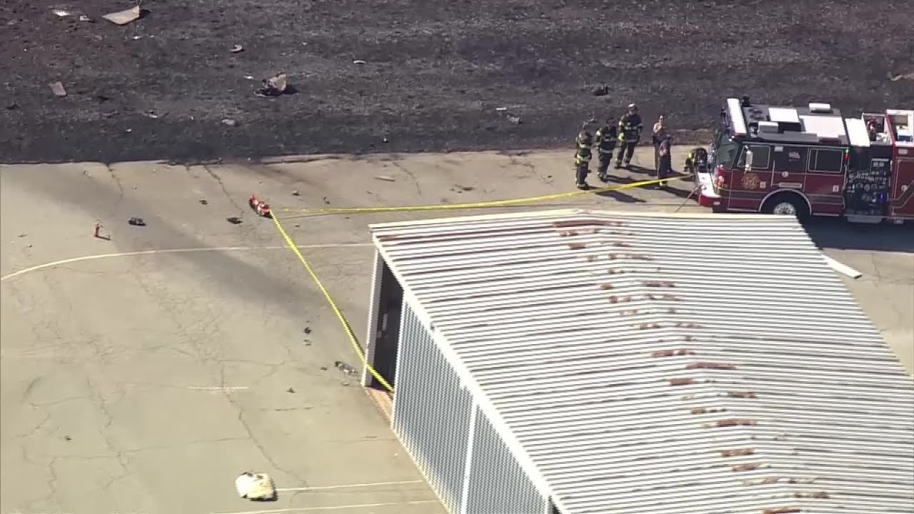 Raw Video: Aerial View Of Plane Crashes At Watsonville Airport