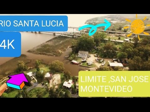 Rio Santa Lucia En 4k Limite Entre San Jose Y Montevideo (lugar Donde Vivo 🙋‍♂️)