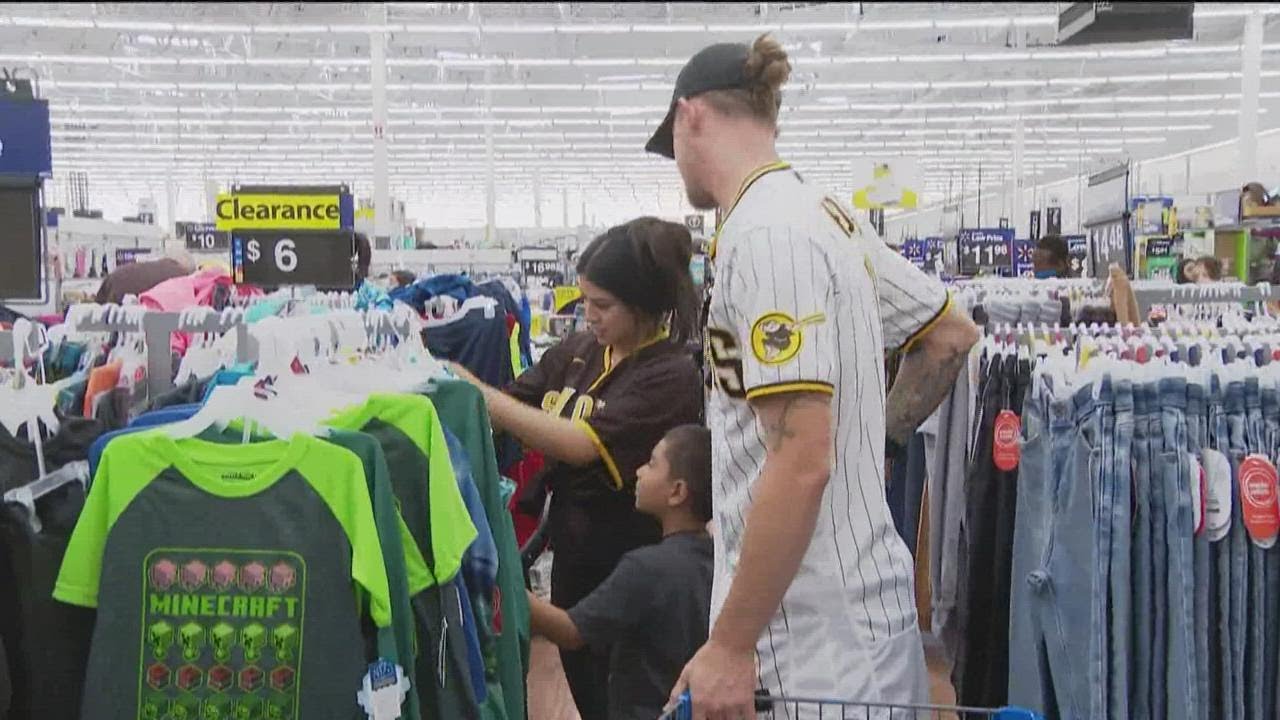 San Diego Padres Help Local Kids With Back To School Shopping