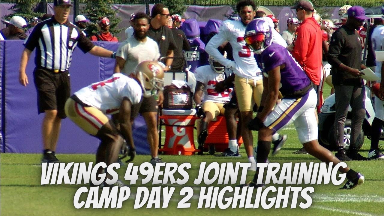 San Francisco 49ers & Minnesota Vikings Joint Training Camp Highlights! Vikings 9ers Day 2 Highlight