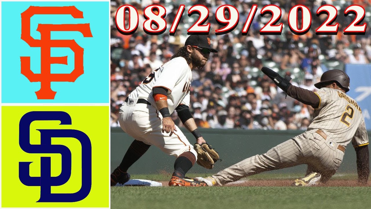 San Francisco Giants Vs San Diego Padres Highlights August 29, 2022 | Mlb Highlights