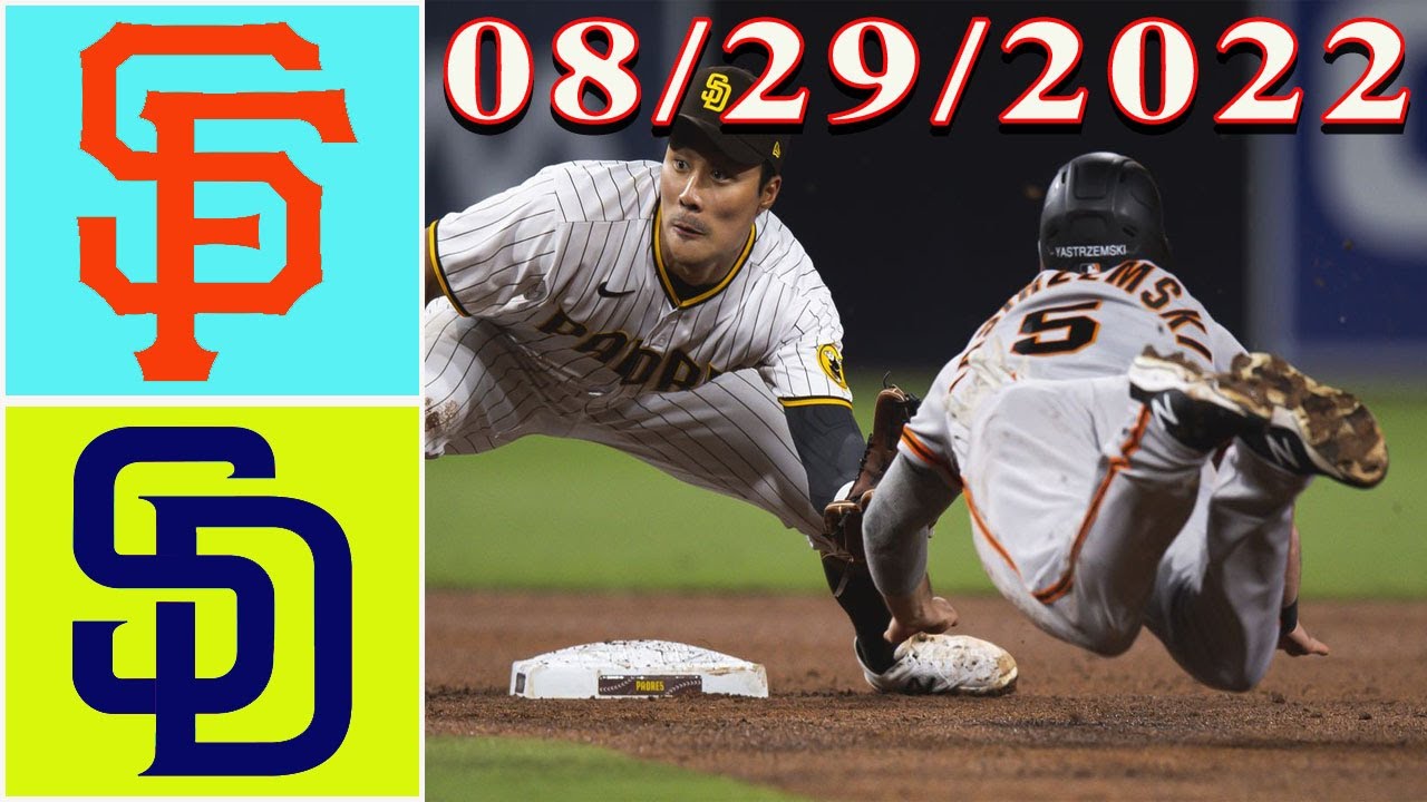 San Francisco Giants Vs San Diego Padres Game Highlights August 29, 2022 | Mlb Highlights