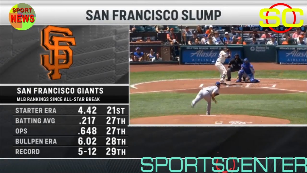 San Francisco Slump : Mlb Ranking Since All Star Break 8/8/2022