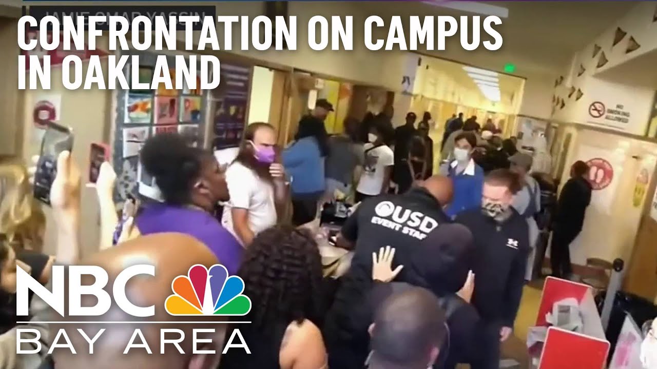 Security Officers Clash With Protesters Occupying Closed Oakland School