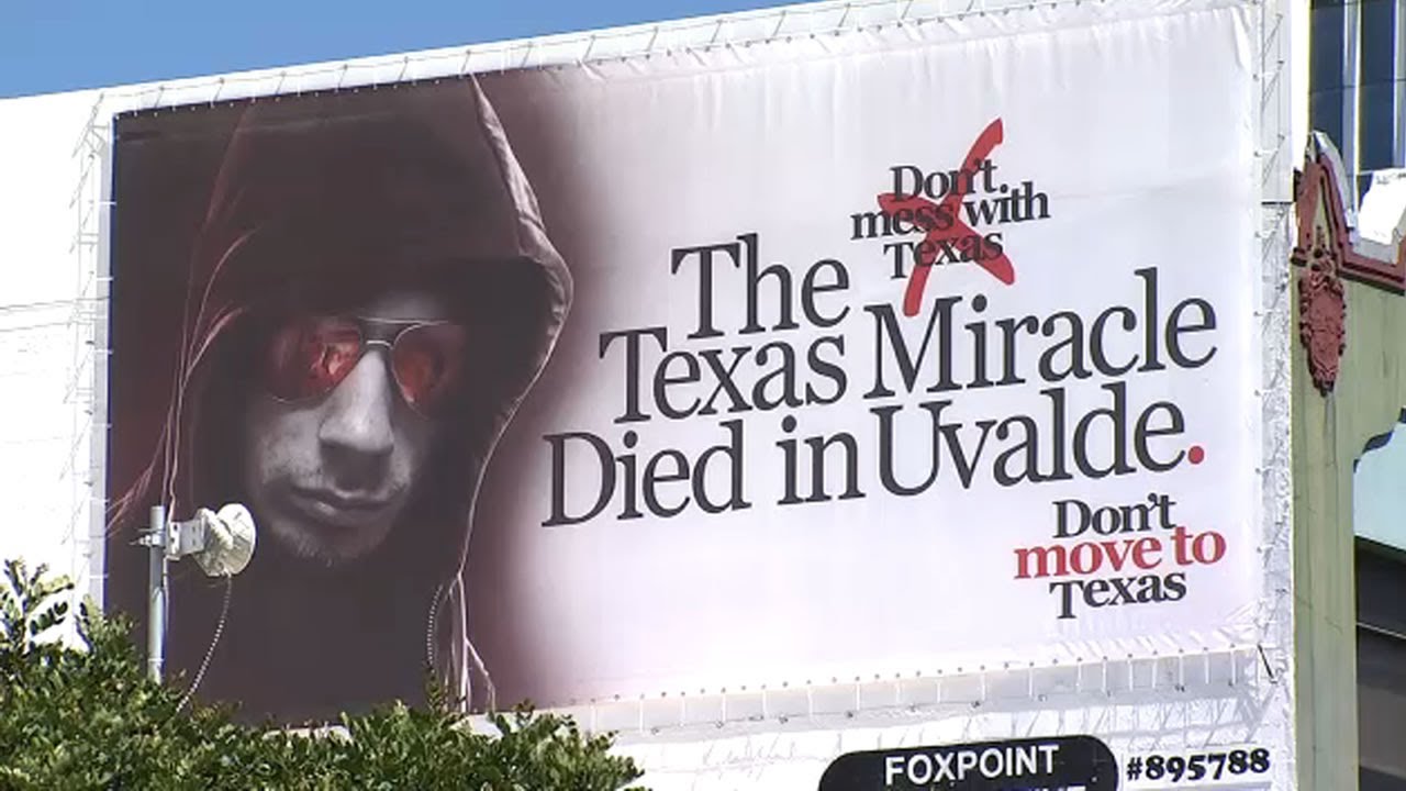 Sf Billboard Warns Californians Not To Move To Texas By Highlighting State’s Weak Gun Laws