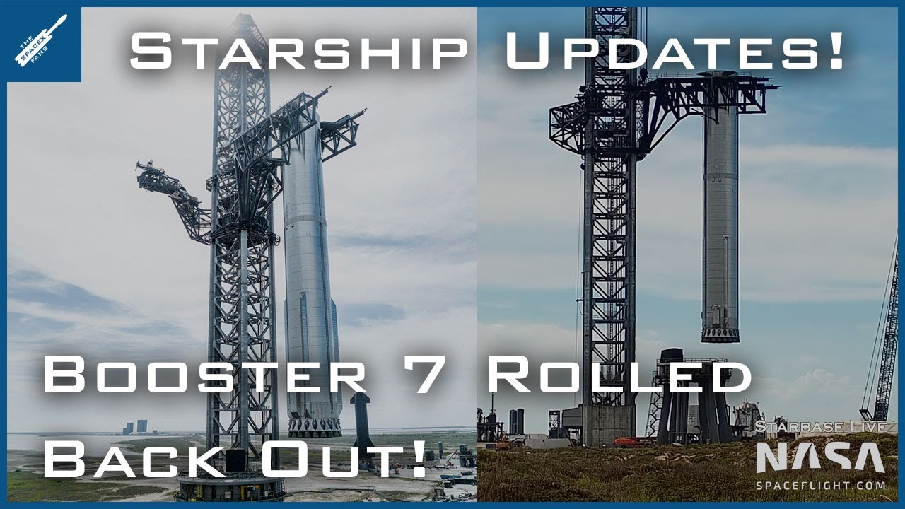 Spacex Starship Updates! Booster 7 Rolled Back Out With 33 Raptor Engines Installed! Thespacexshow