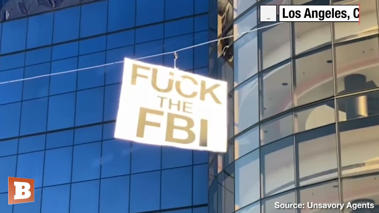 Street Artist Sabo Hangs ‘f*ck The Fbi’ And ‘trump 2024 Maga’ Signs Around Los Angeles