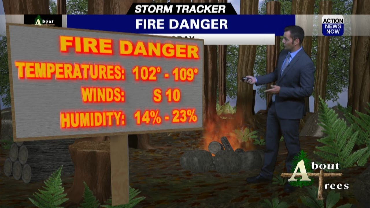 Thursday, August 18th Fire Danger Forecast