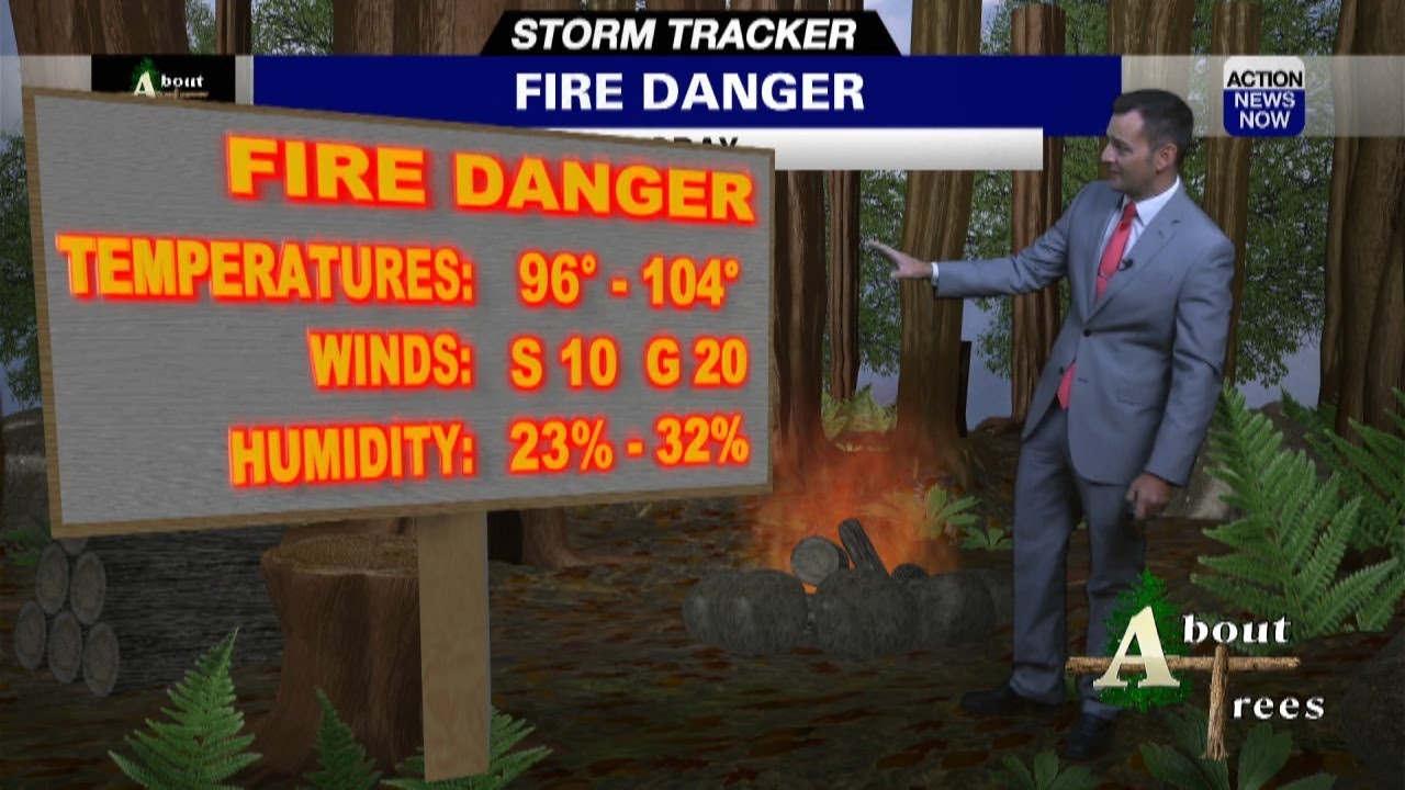 Tuesday, August 2nd Fire Danger Forecast