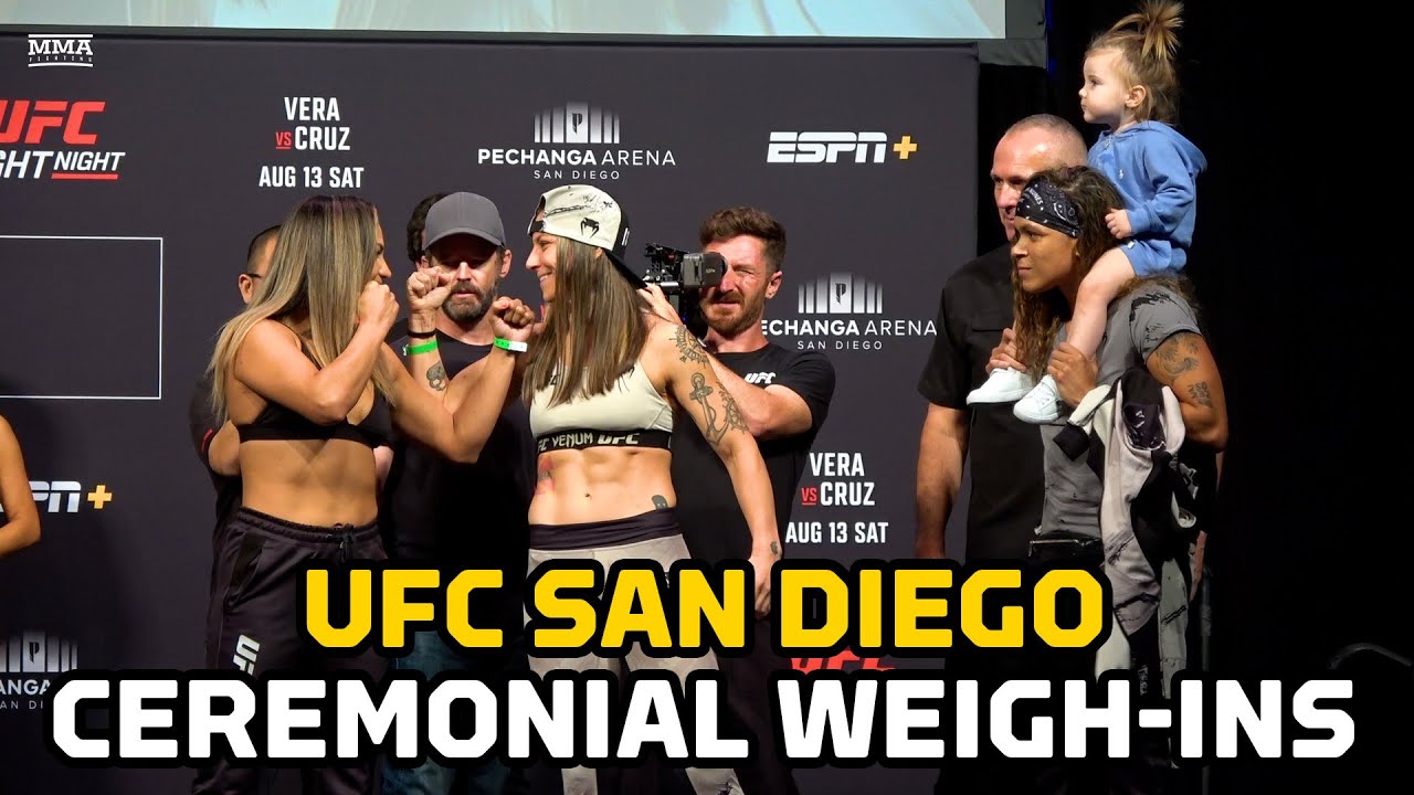 Ufc San Diego Ceremonial Weigh Ins: Final Staredowns | Ufc San Diego | Mma Fighting