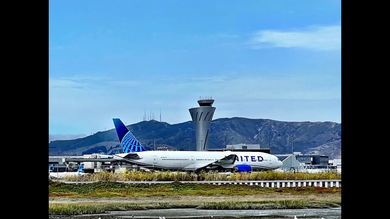 United 777 200er Heavy Takeoff – Sfo Airport